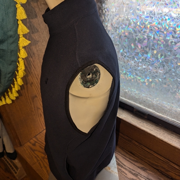 Mens Izod Navy Blue Sweater vest - Picture 3 of 10